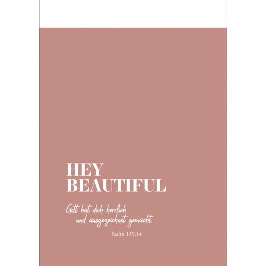 Notizbuch "Hey Beautiful"
