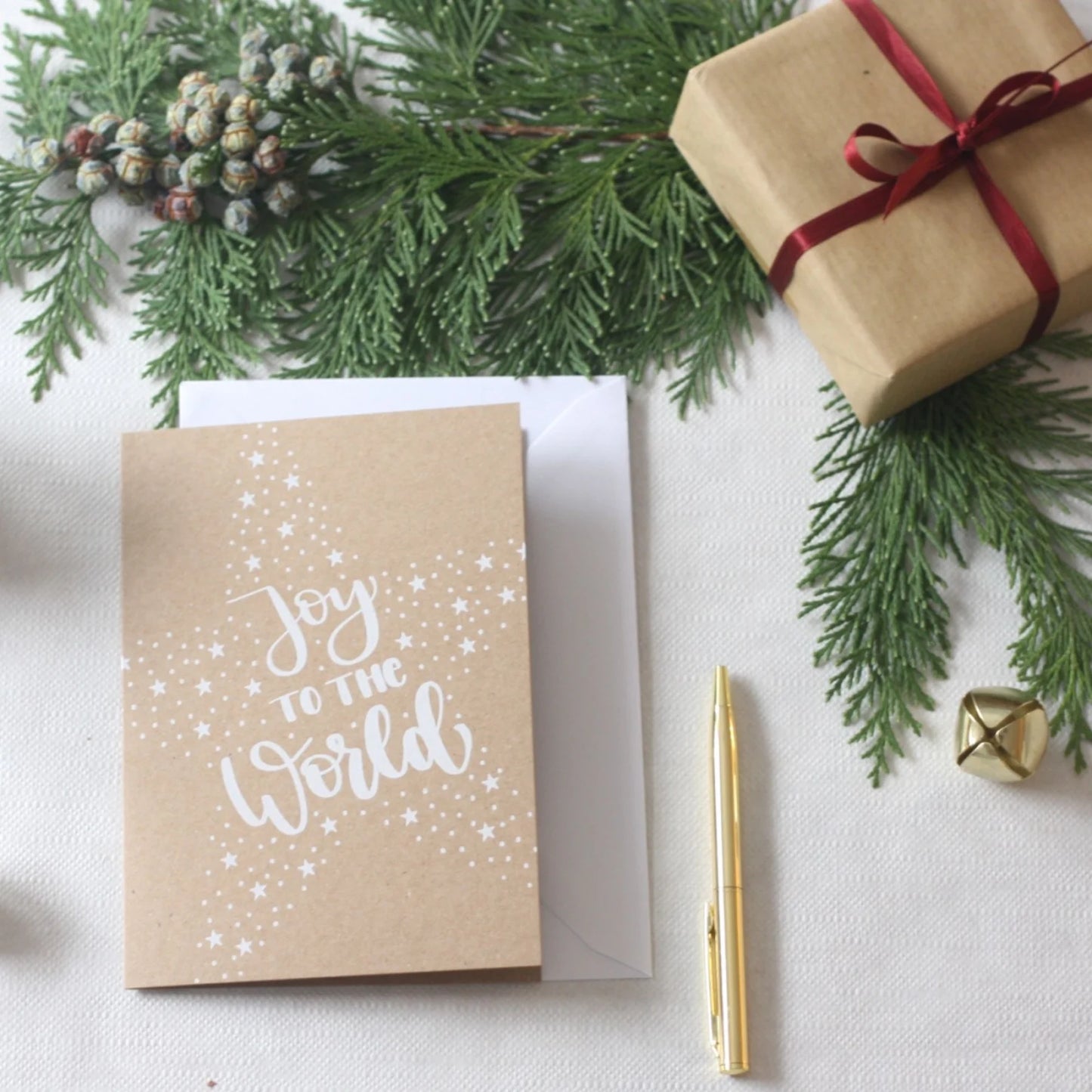 Weihnachtskarte „Joy to the World“