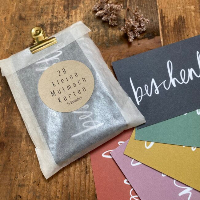 Mutmach-Minikarten-Tütchen | 20 Stück