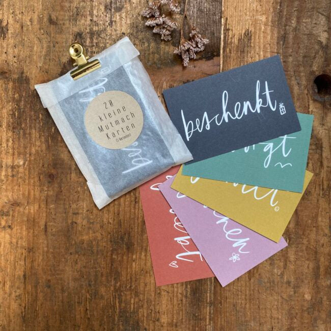 Mutmach-Minikarten-Tütchen | 20 Stück