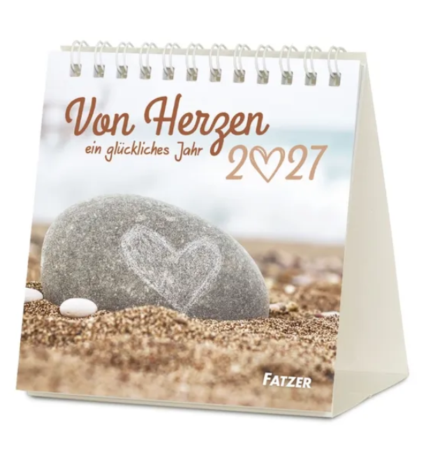 Von Herzen ein glückliches Jahr 2027 - Aufstellkalender