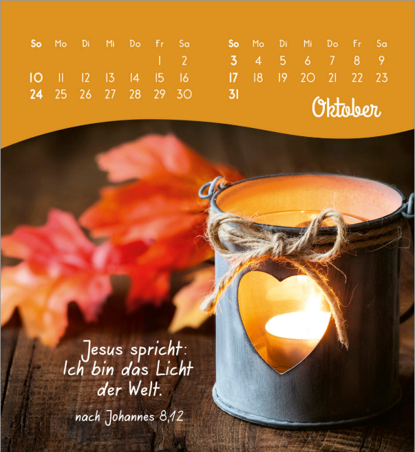 Von Herzen ein glückliches Jahr 2027 - Aufstellkalender