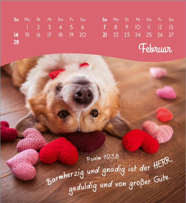 Von Herzen ein glückliches Jahr 2027 - Aufstellkalender