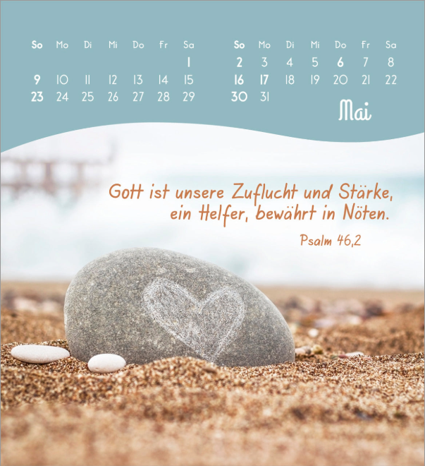 Von Herzen ein glückliches Jahr 2027 - Aufstellkalender