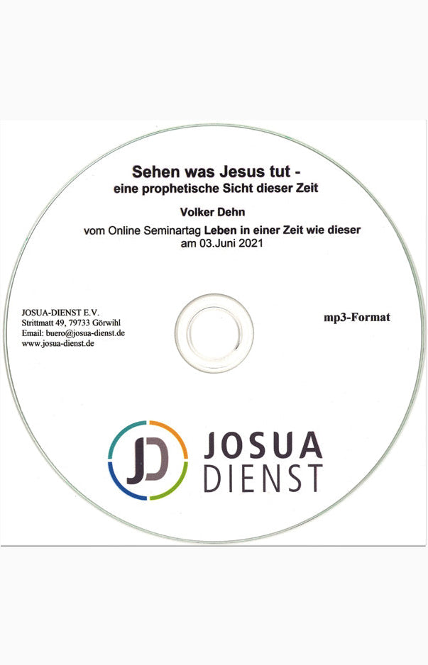 MP3-CD Sehen was Jesus tut
